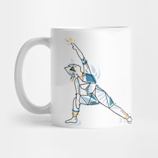 Yoga geometric asanas - side angle pose Mug